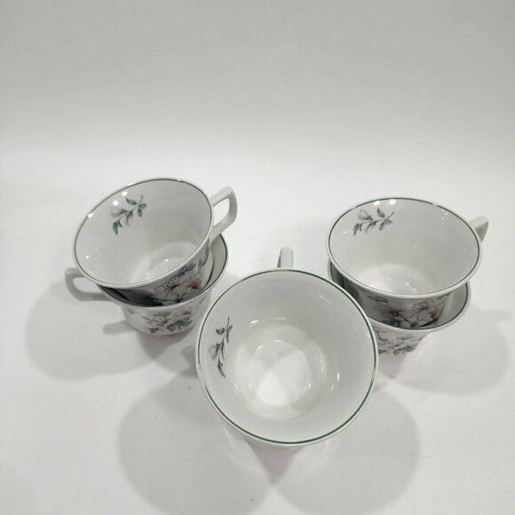 Set of 6 ADAMS Azalea  Ironstone Teacups England - Picture 5 of 11